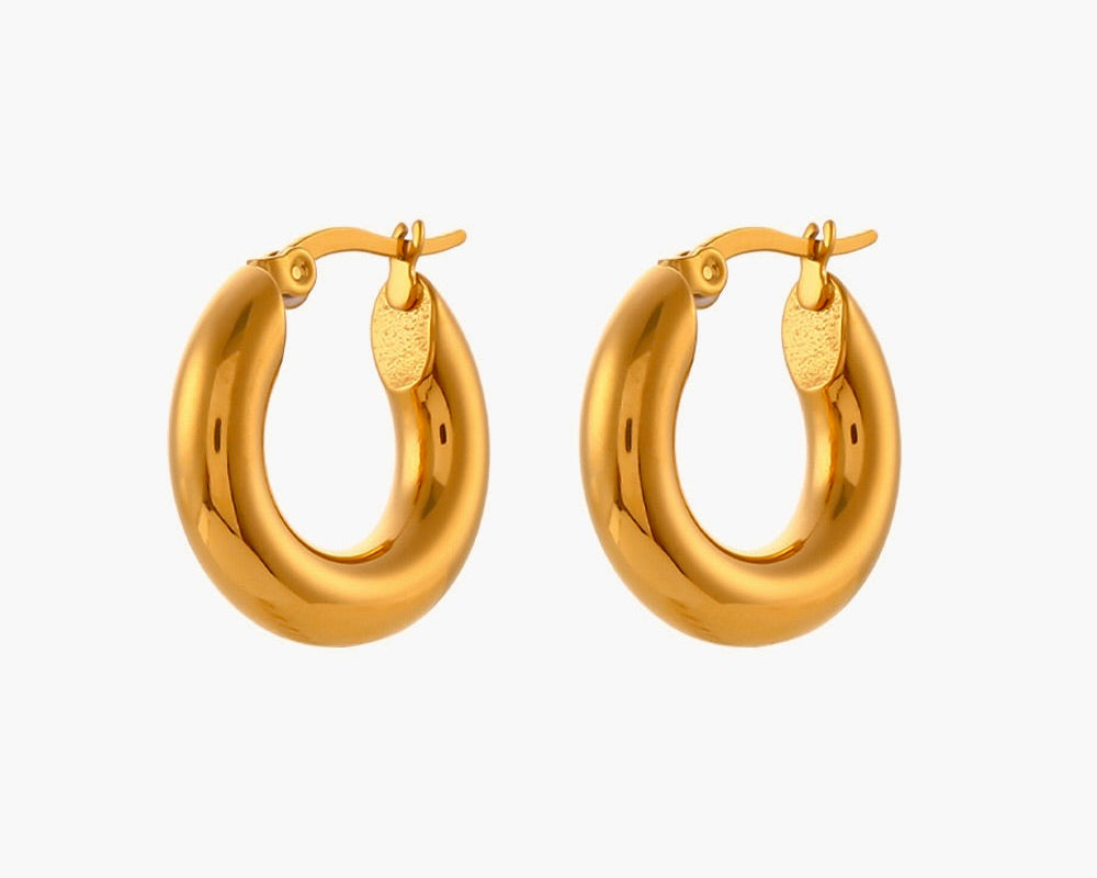Classic Golden Hoops