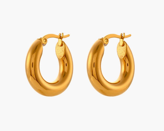 Classic Golden Hoops