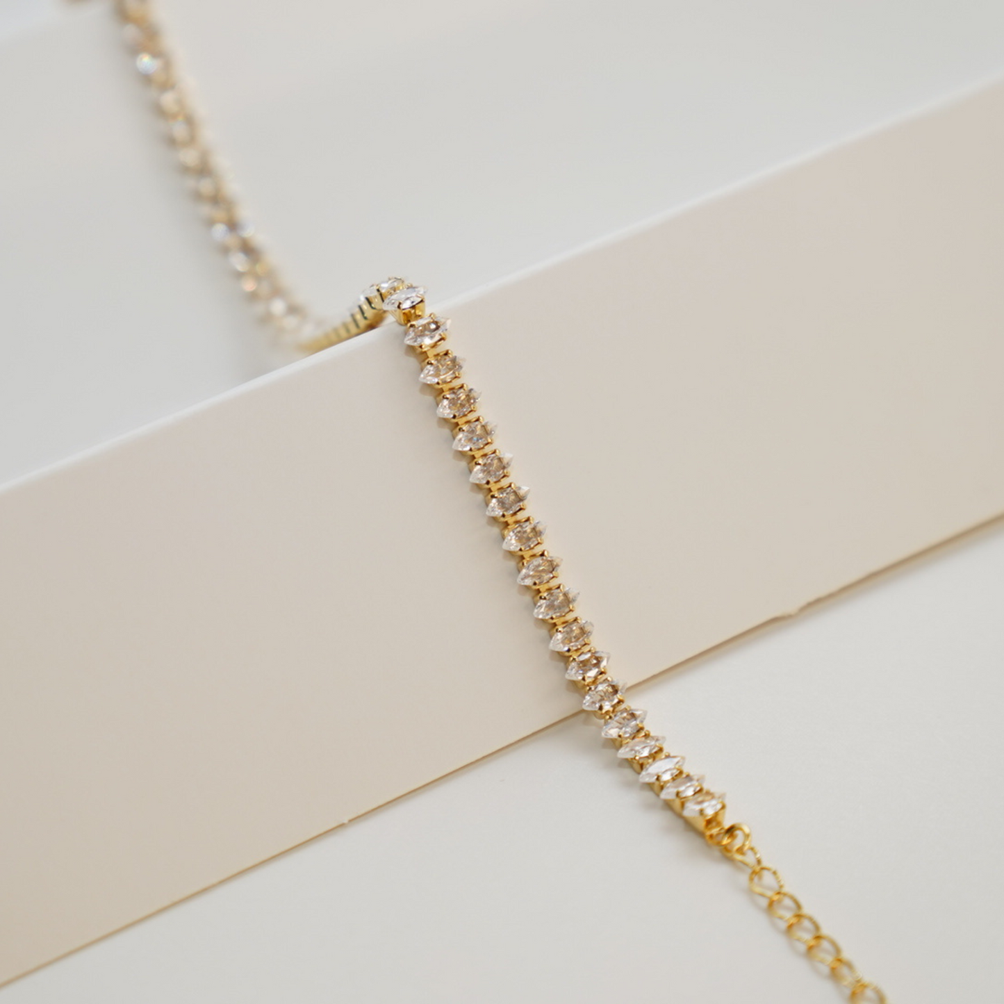 Zirconia Gold Bracelet