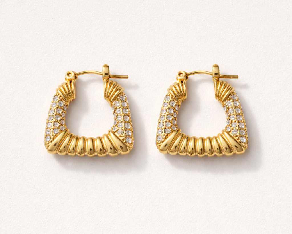 Pavé Statement Hoops