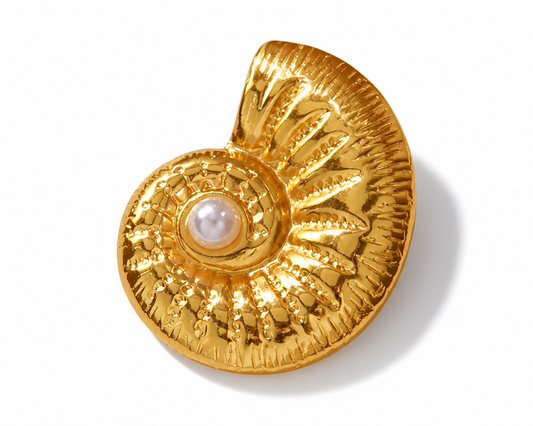Nautilus Pearl Studs