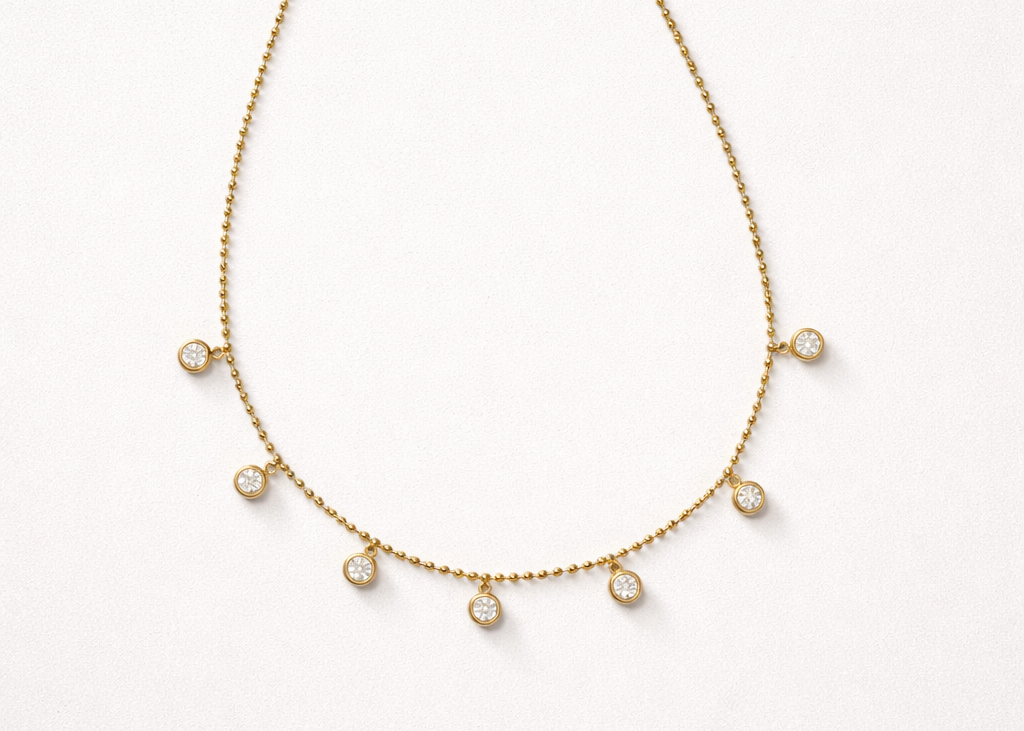 Lumi Beaded Drop Necklace