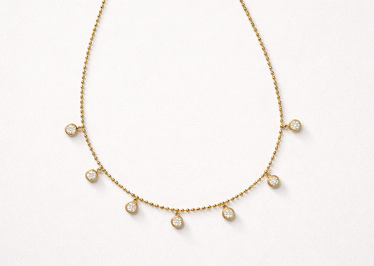 Lumi Beaded Drop Necklace