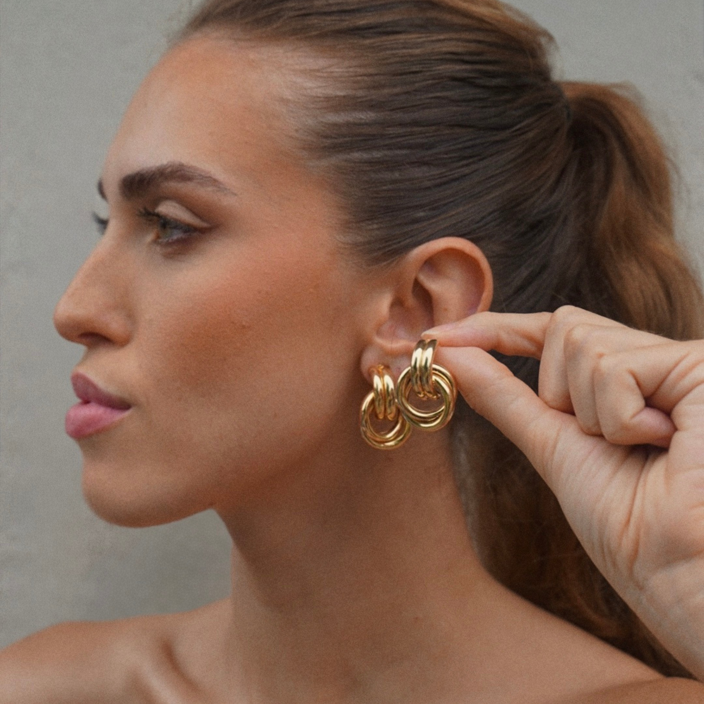Jolie Gold Earring
