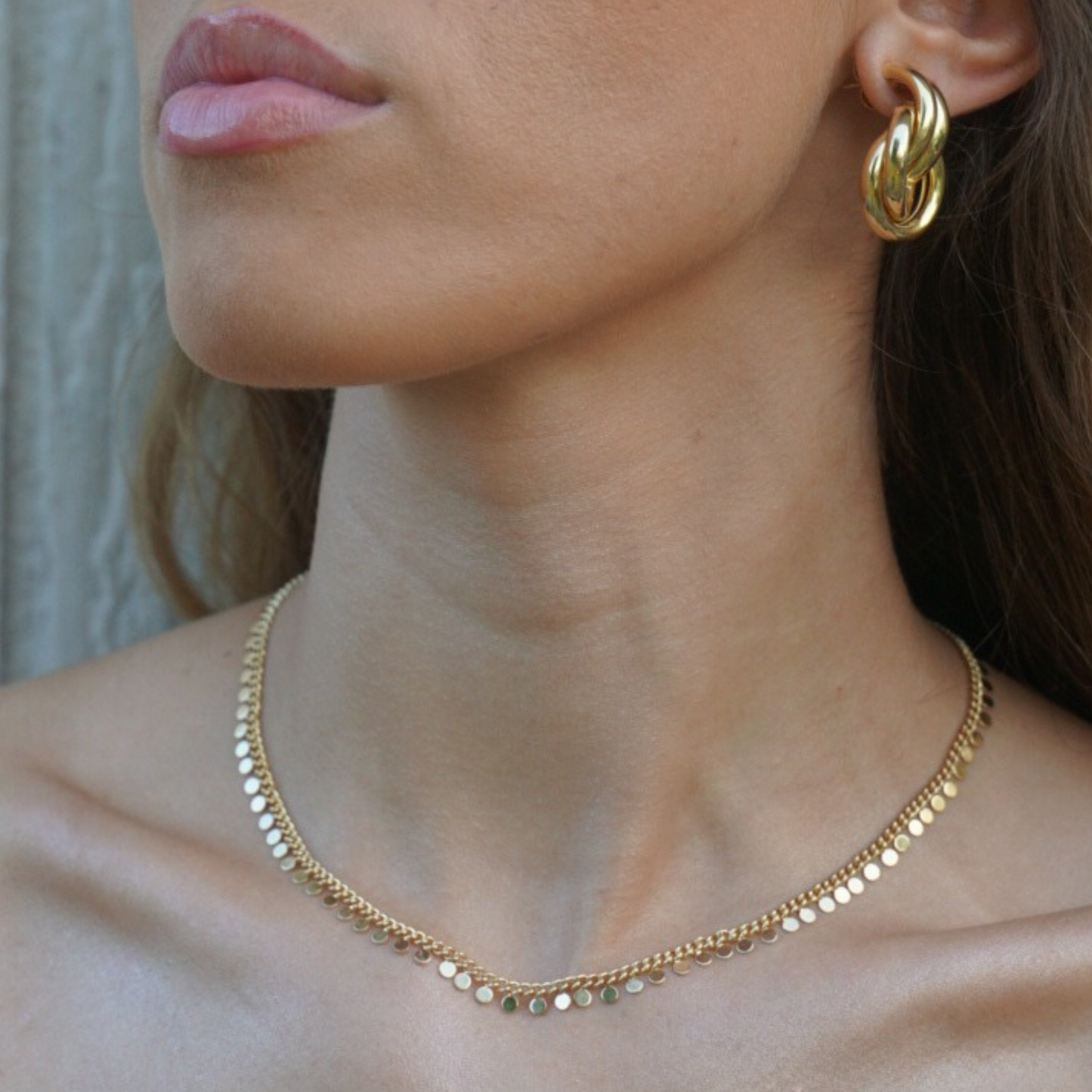 Round Drops Chain Necklace