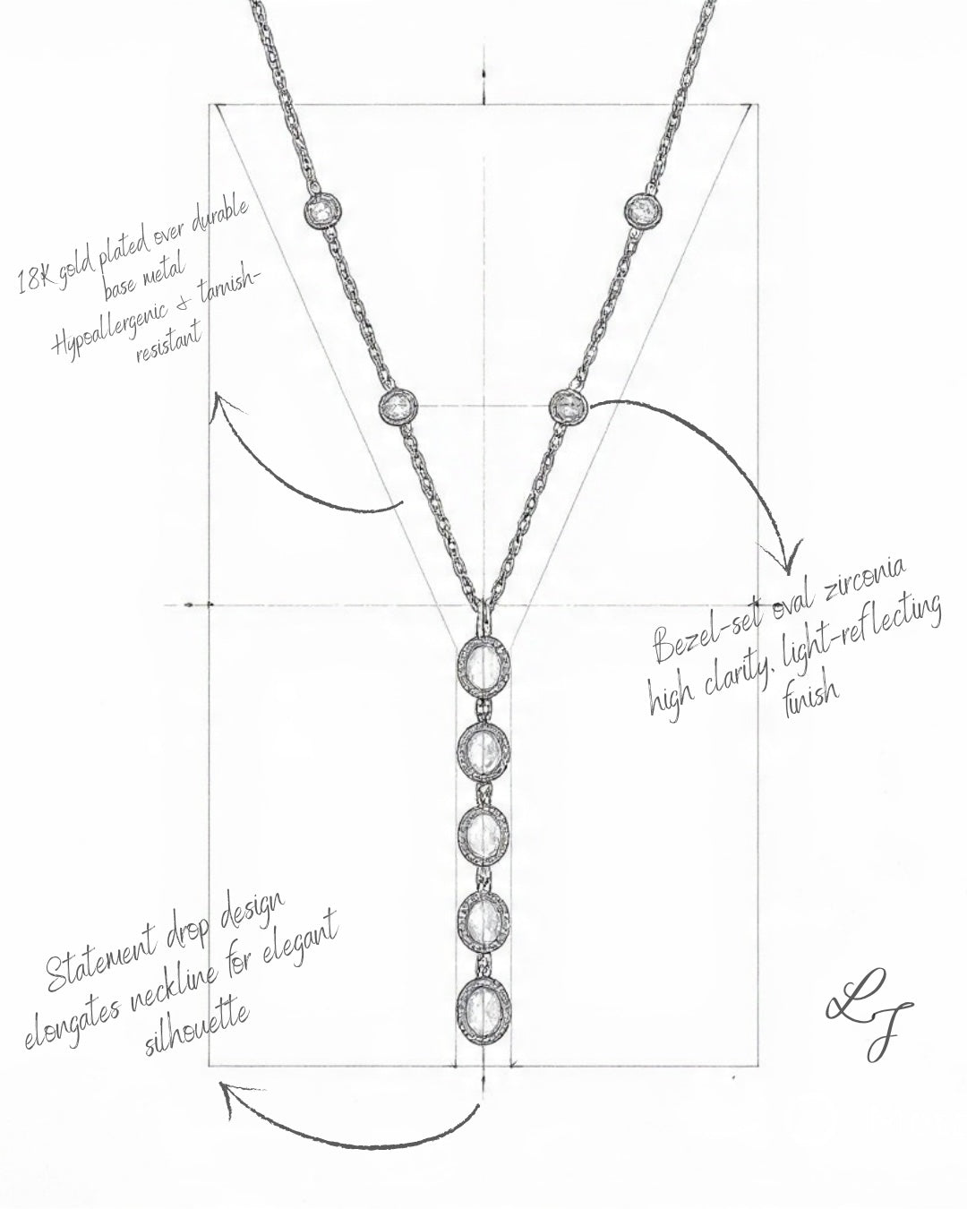 Lumi Cascade Necklace