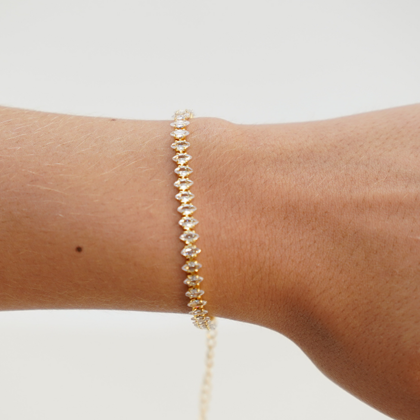 Zirconia Gold Bracelet
