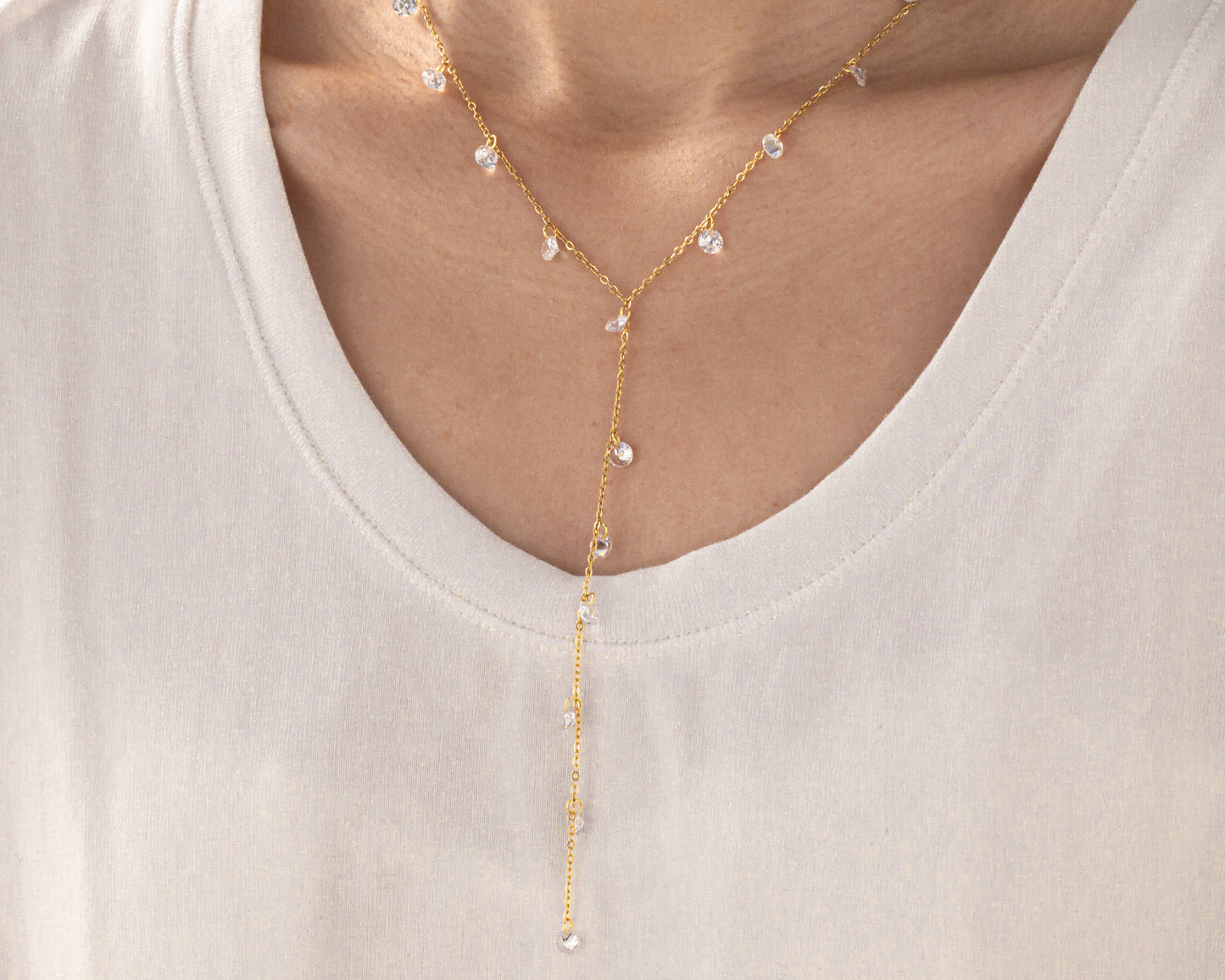 Crystal Cascade Necklace