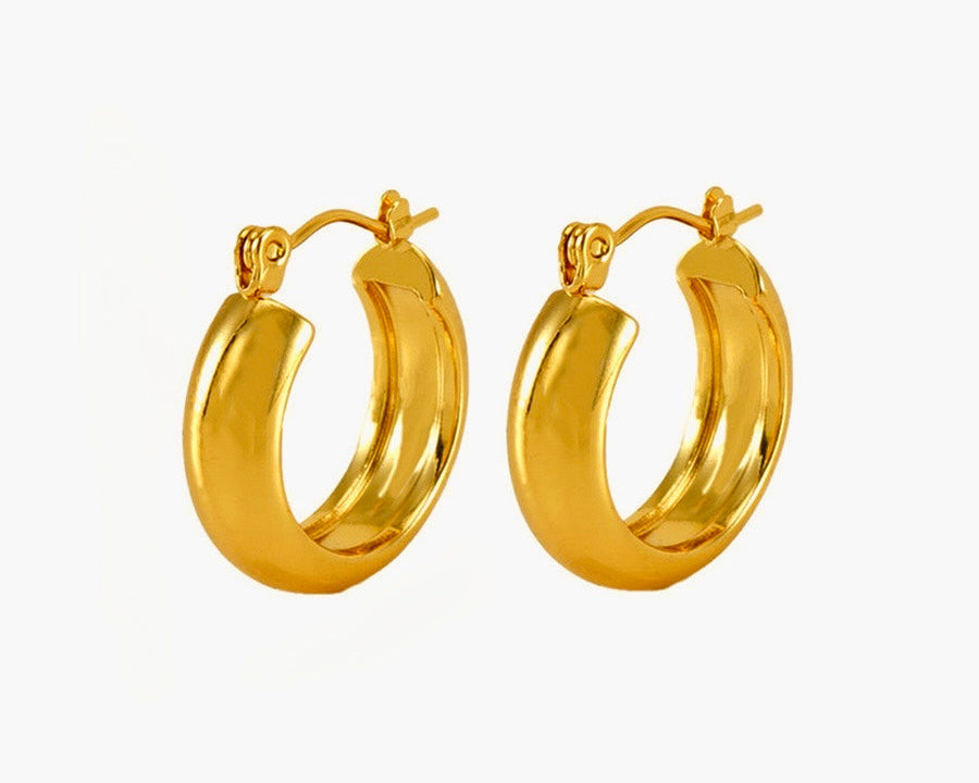 Classic Golden Hoops