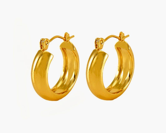 Classic Golden Hoops