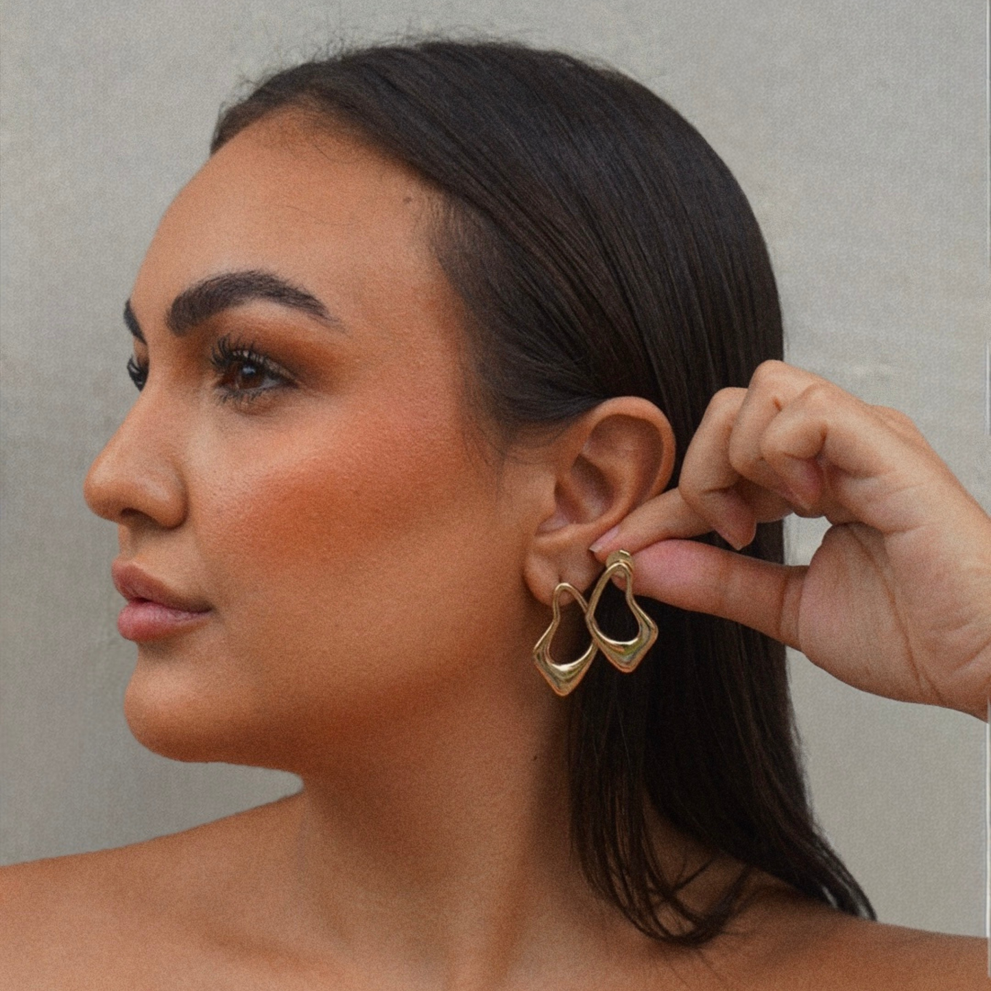 Fleur Gold Earring