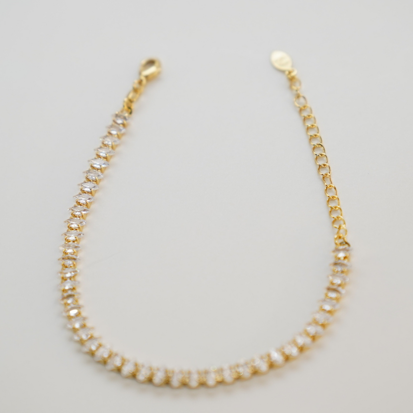 Zirconia Gold Bracelet