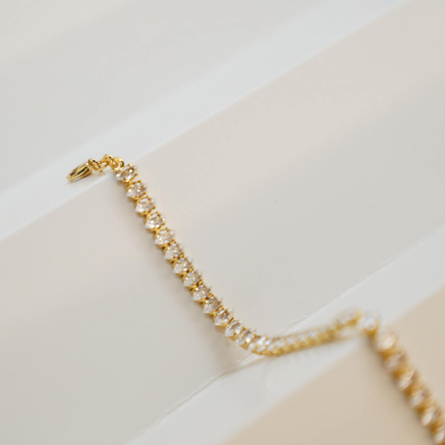 Zirconia Gold Bracelet