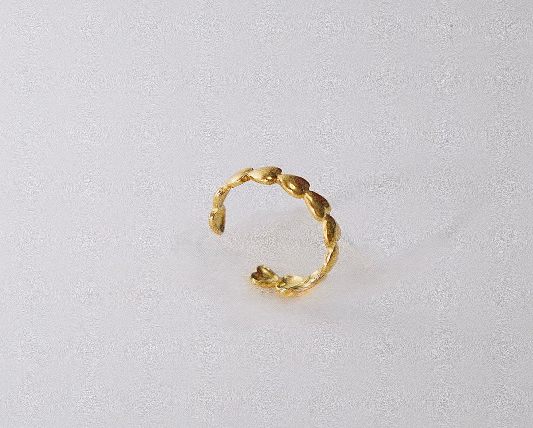 Heart Chain Ring