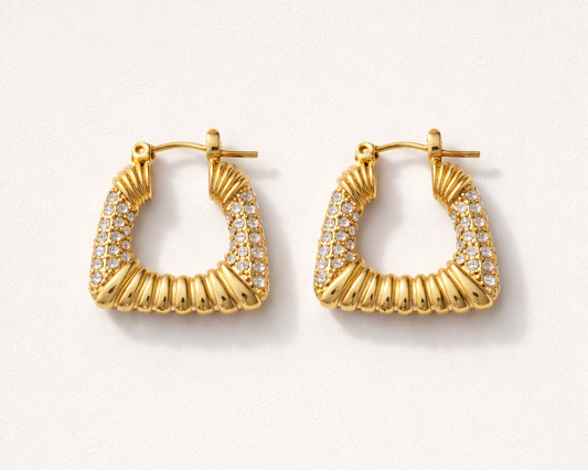 Pavé Statement Hoops
