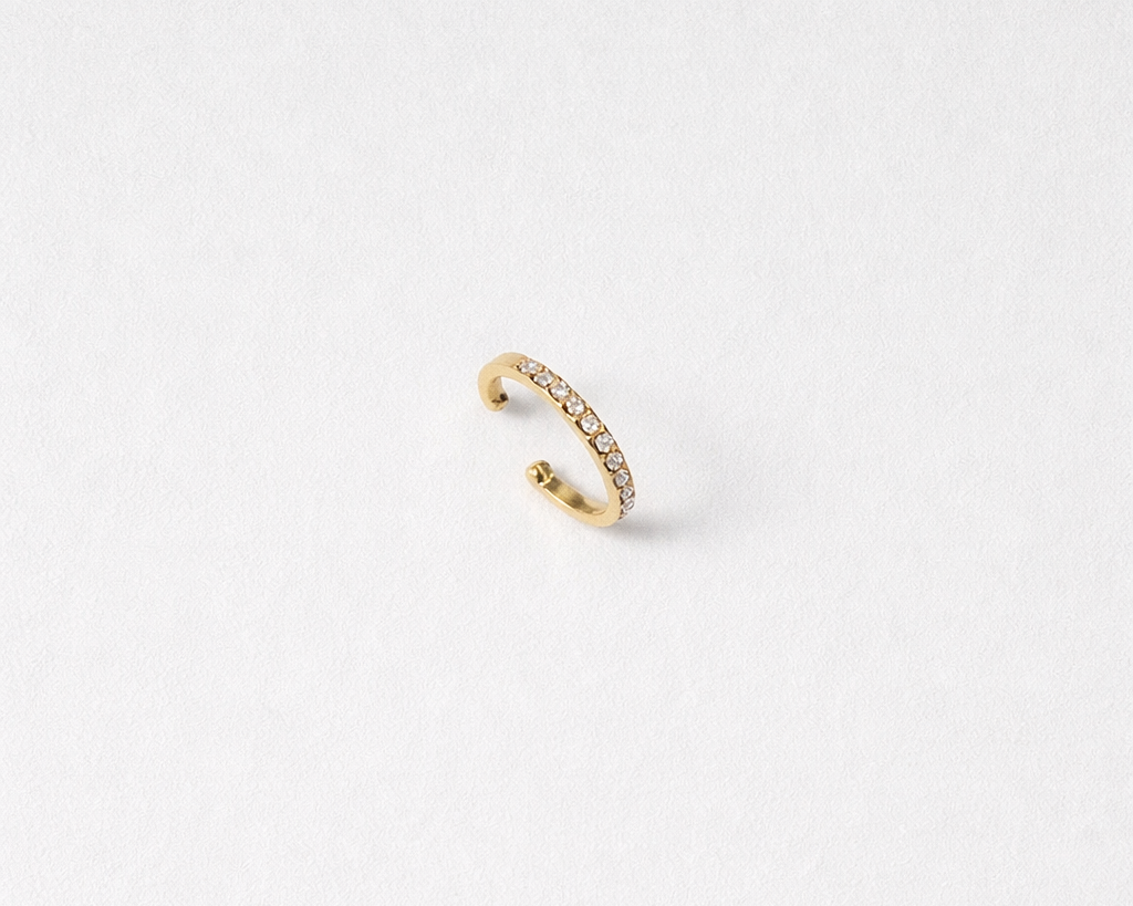 Crystal Curve Ear Cuff
