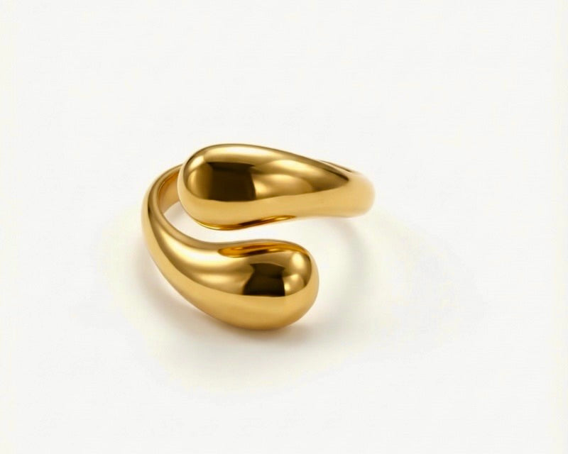 Golden Drop Ring
