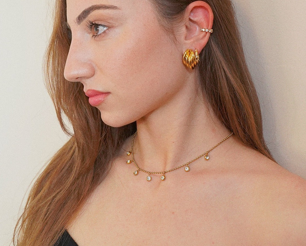 Lumi Beaded Drop Necklace