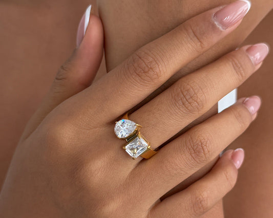 Celeste Duet Ring