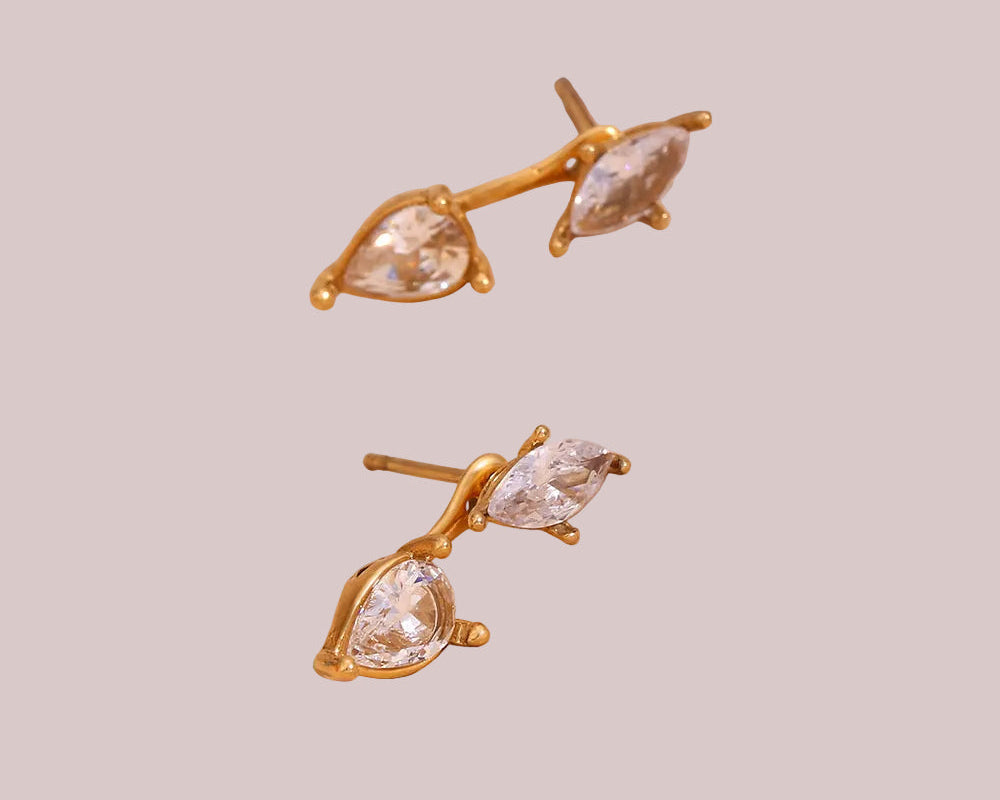 Twin Drop Stud