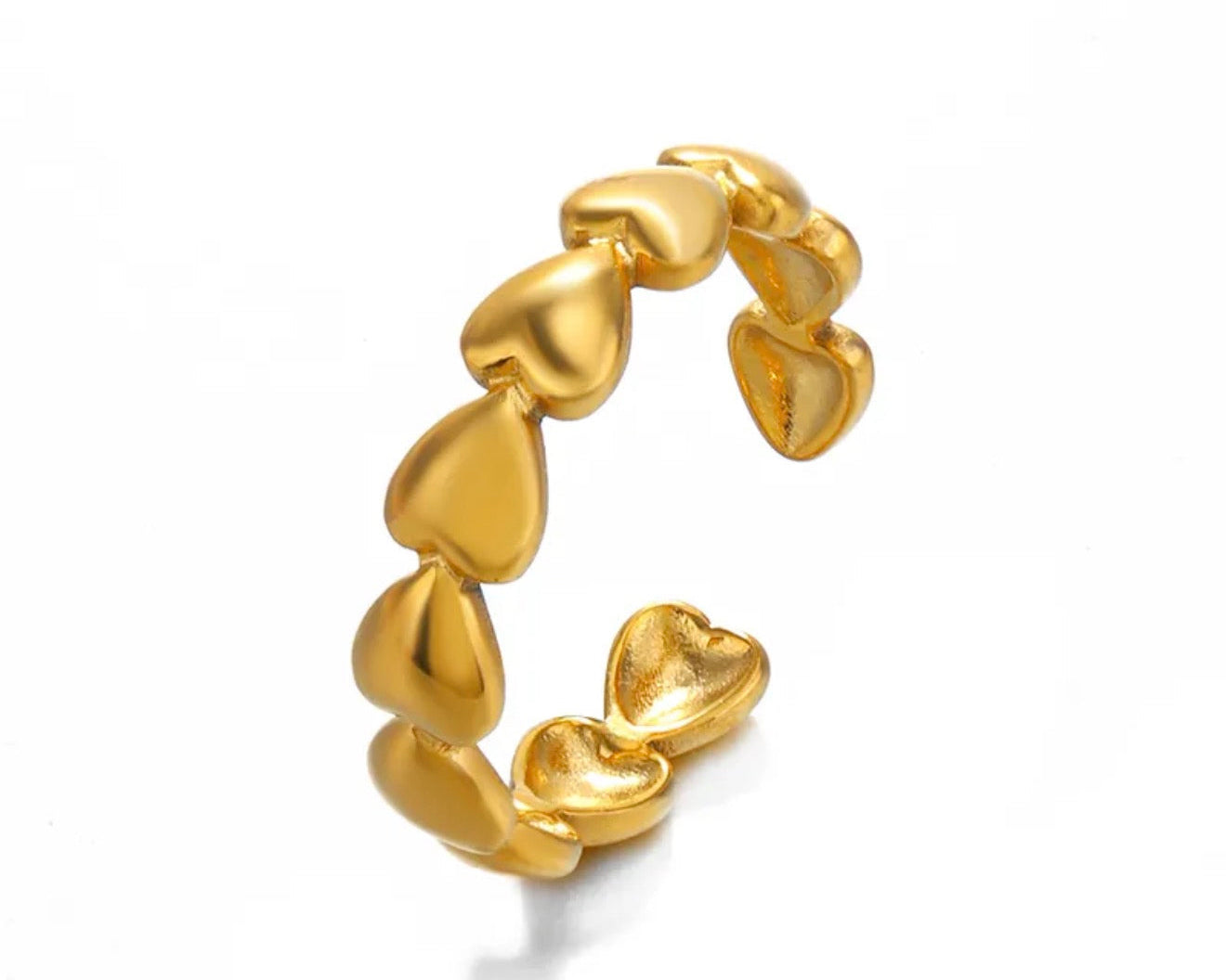 Heart Chain Ring