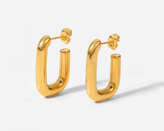 Bold U Hoops