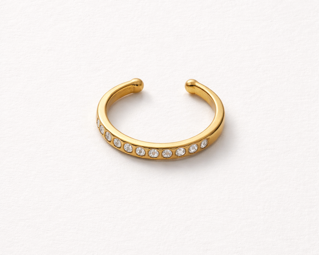 Crystal Curve Ear Cuff