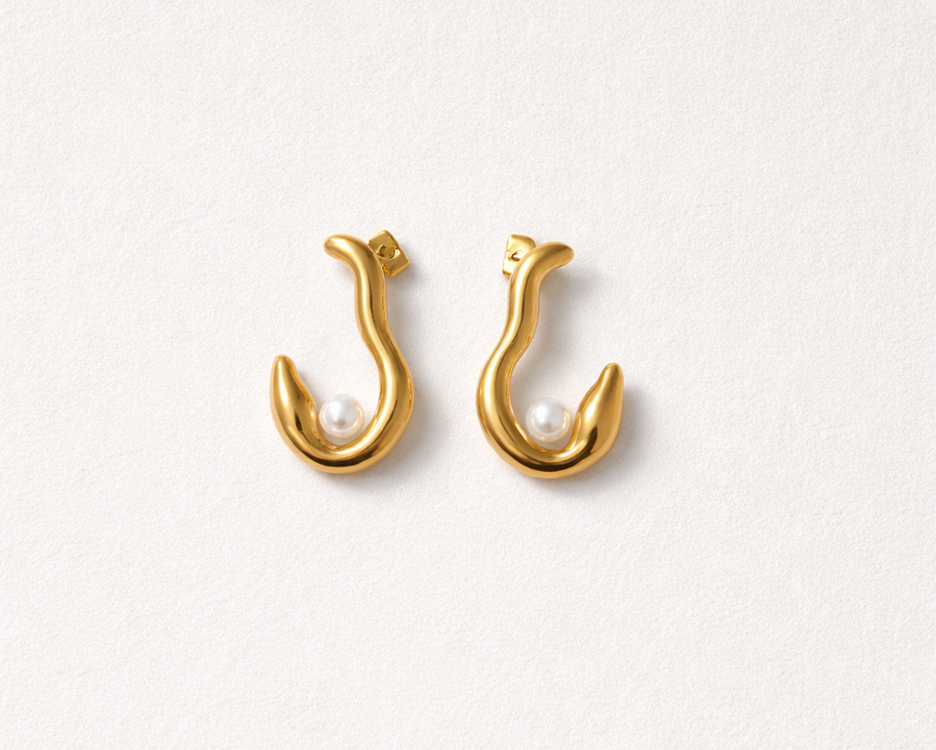 Pearl Glow Hoops