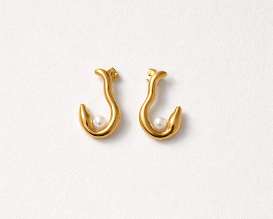 Pearl Glow Hoops