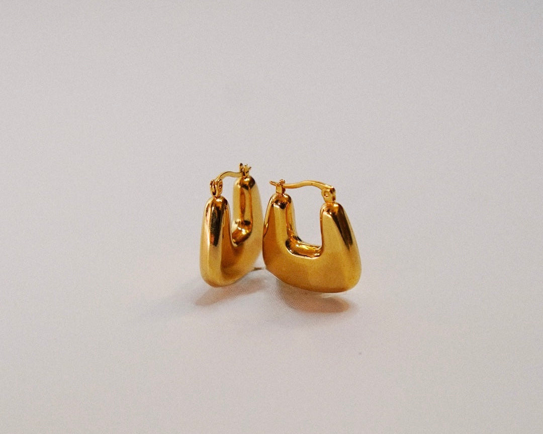Golden Frame Hoops
