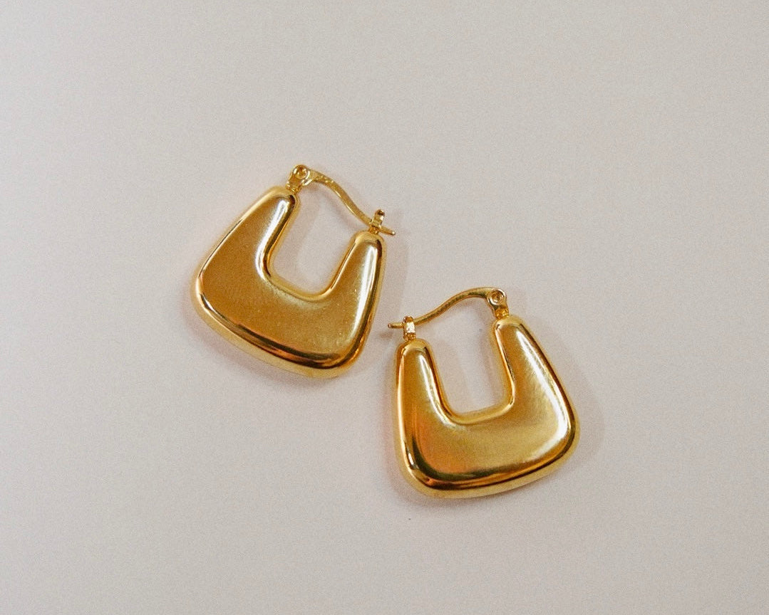 Golden Frame Hoops